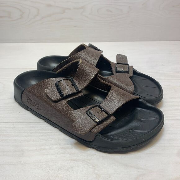 BIrkis Birkenstock Arizona Slide Sandals Mens 12 45 Brown 2 Strap main image 4